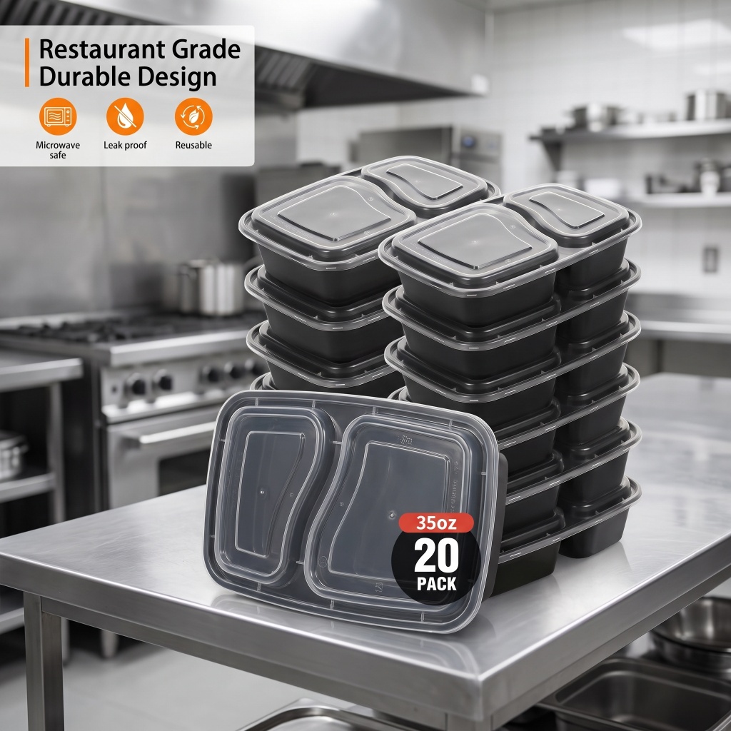 Meal Prep Day - عبوات طعام بسعة 35 أونصة، 20