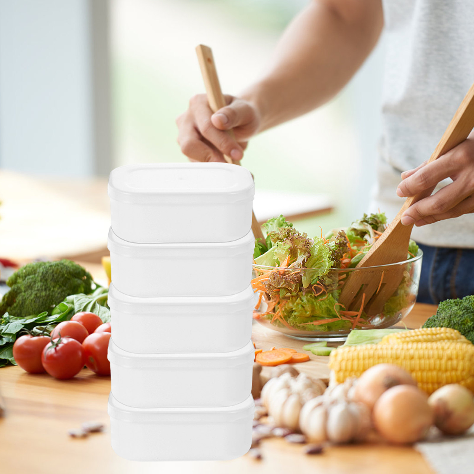 Meal Prep Diet - 5 قطع من صناديق تخزين الحبوب