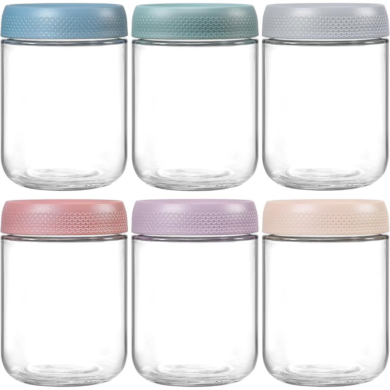 Overnight Oat Jar - CHCH 6 قطع من حاويات الشوفان