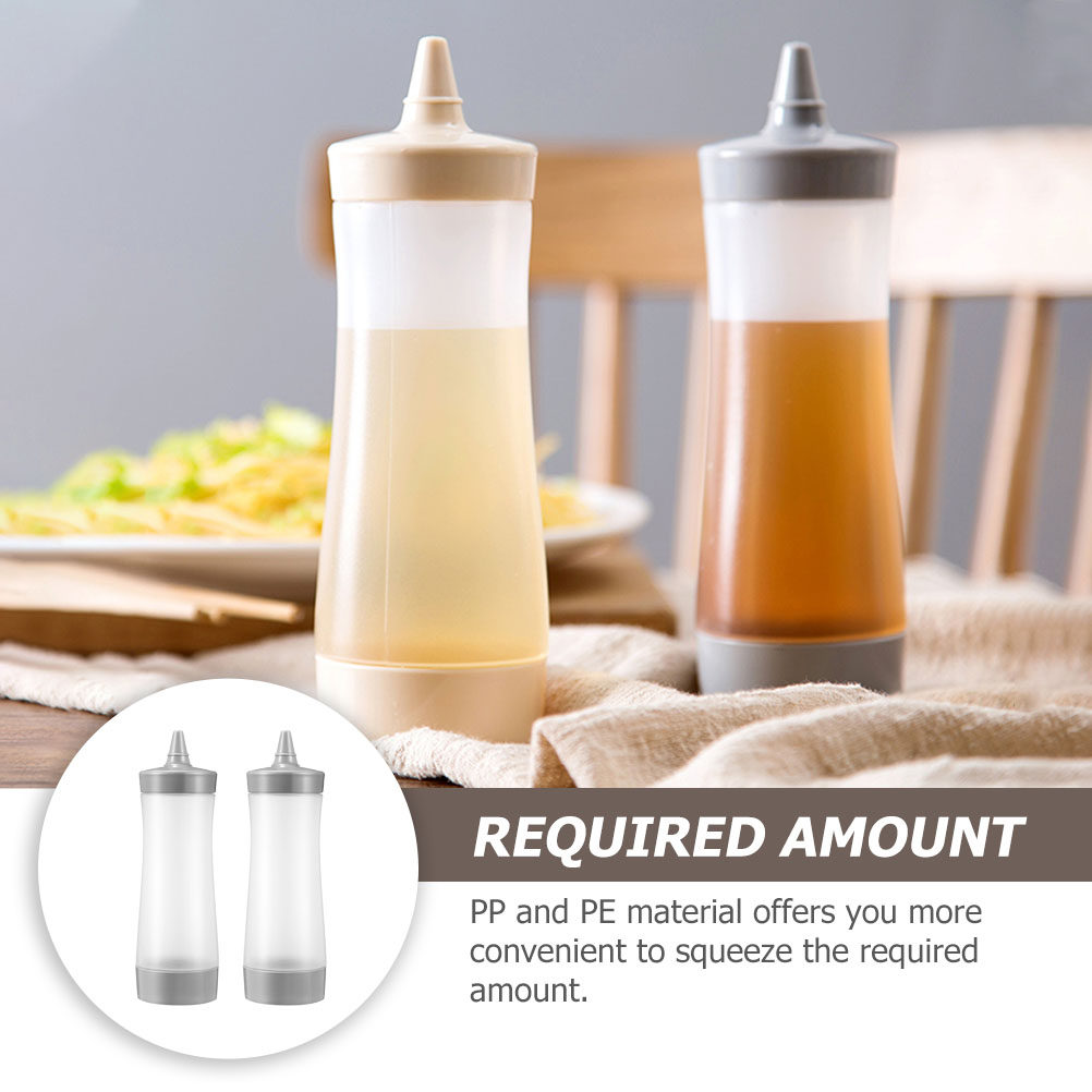 زجاجتان شفافتان قابلتان للضغط  - مراجعة Sauce Squeeze Bottle وسعره