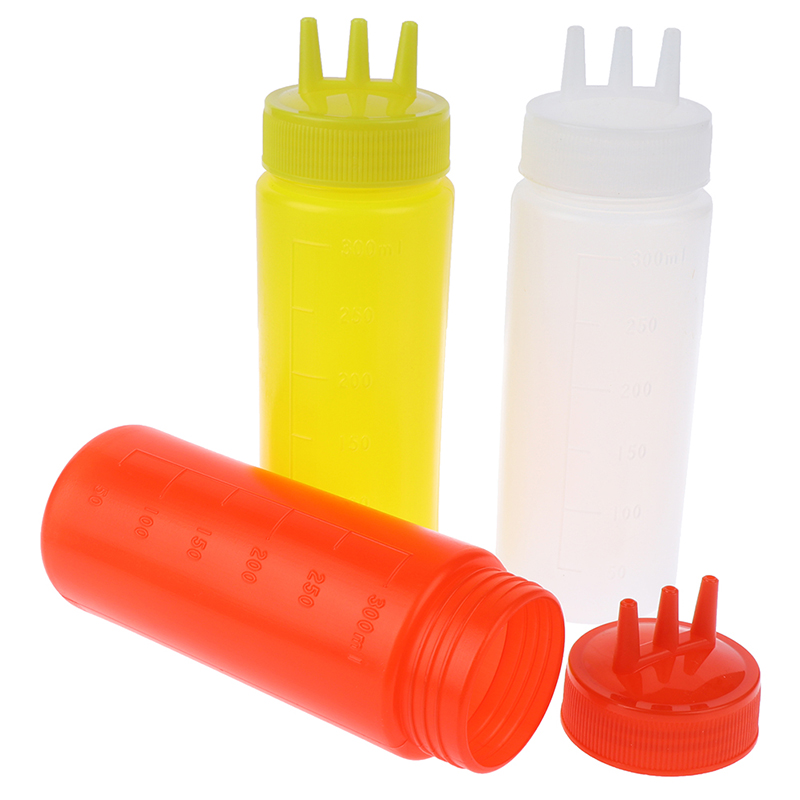 زجاجة ضغط 3 فتحات للصلصة والخل - مراجعة Sauce Squeeze Bottle وسعره