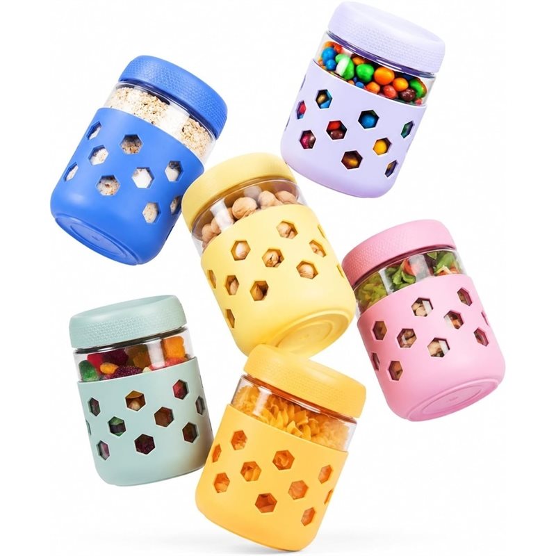 أوعية زجاجية A26F مع أغطية محك - مراجعة Meal Prep Glass وسعره