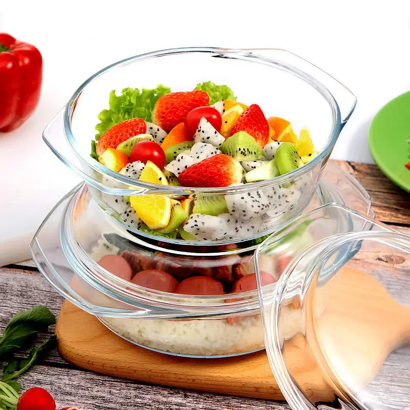 وعاء من الزجاج المقسى مع غطاء  - مراجعة Meal Prep Soup وسعره