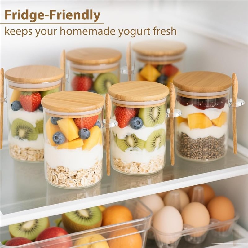 مجموعة AB46-1 من 6 قطع، وعاء ز - مراجعة Overnight Oat Jar وسعره