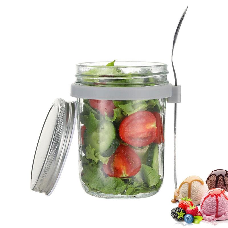 600 مللي سعة كبيرة بين عشية وض - مراجعة Overnight Oat Jar وسعره