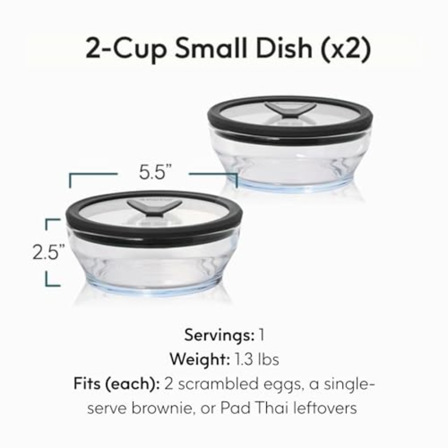 طقم تخزين طعام زجاجي من قطعتين - مراجعة Meal Prep Glass وسعره