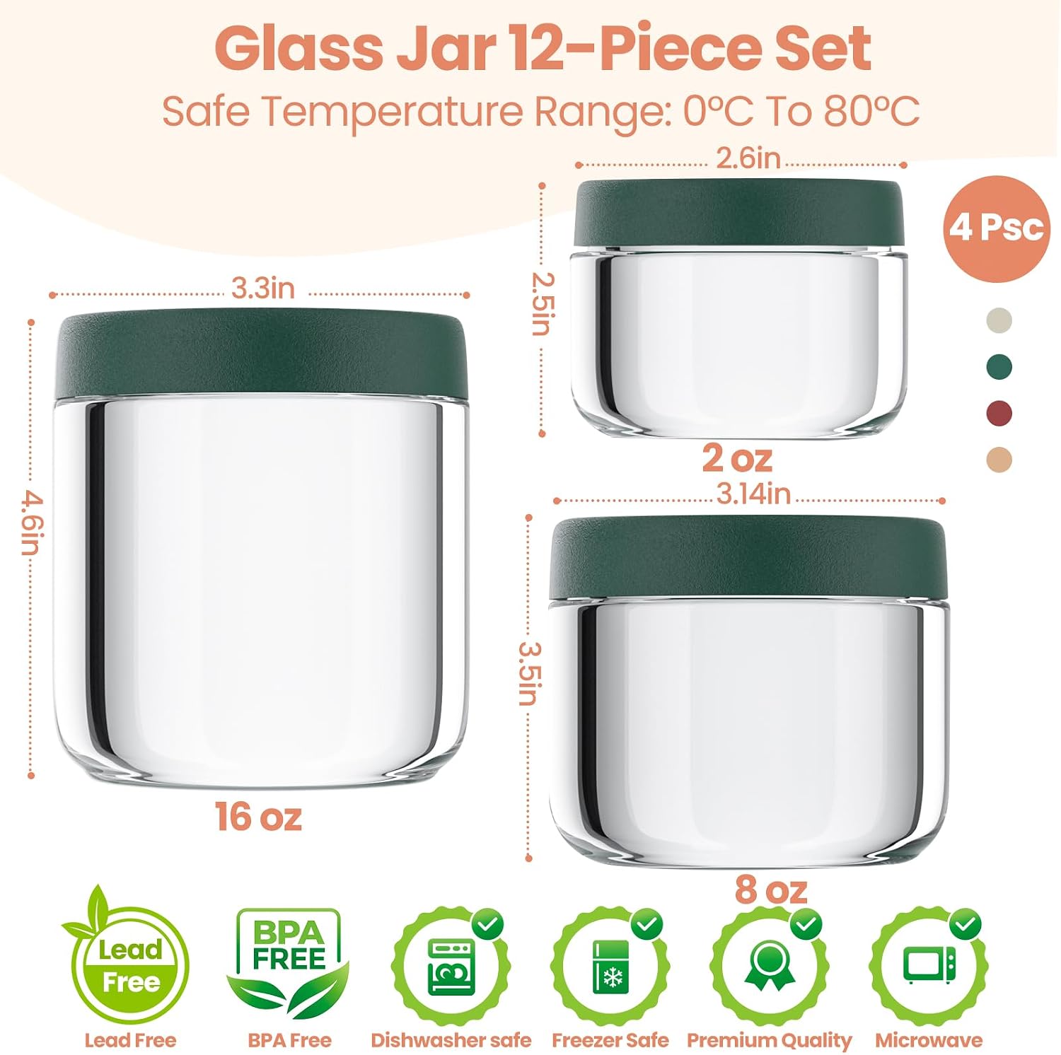 12 عبوة من أوعية الشوفان الليل - مراجعة Overnight Oat Jar وسعره