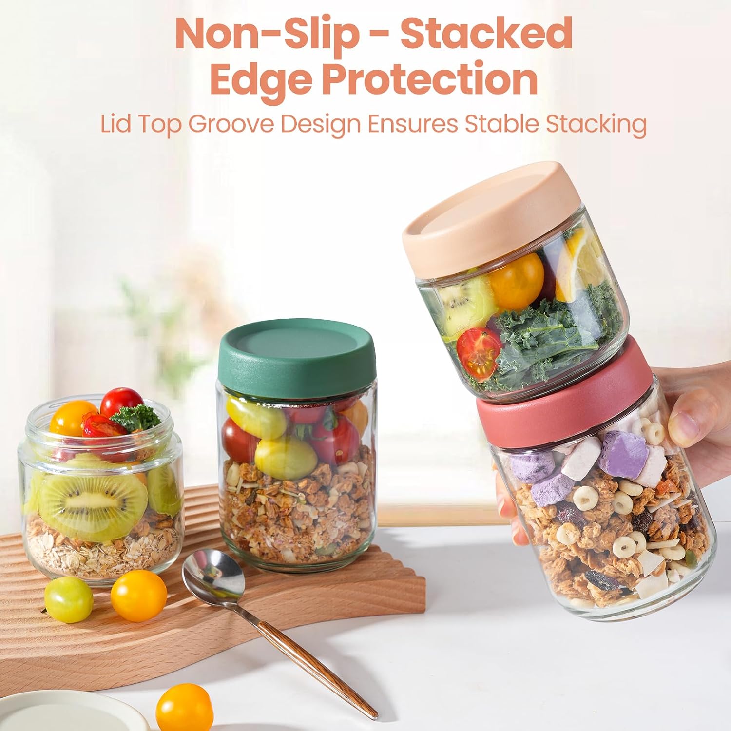12 عبوة من أوعية الشوفان الليل - مراجعة Overnight Oat Jar وسعره