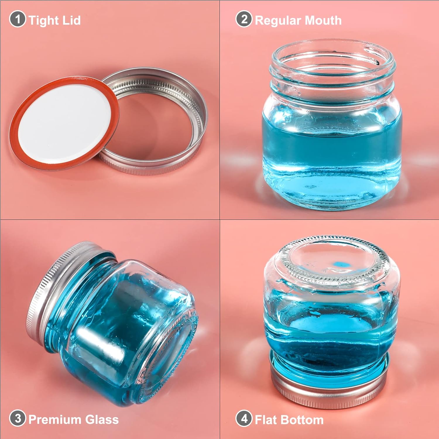 برطمانات ميسون بغطاء وشرائط ما - مراجعة Overnight Oat Jar وسعره