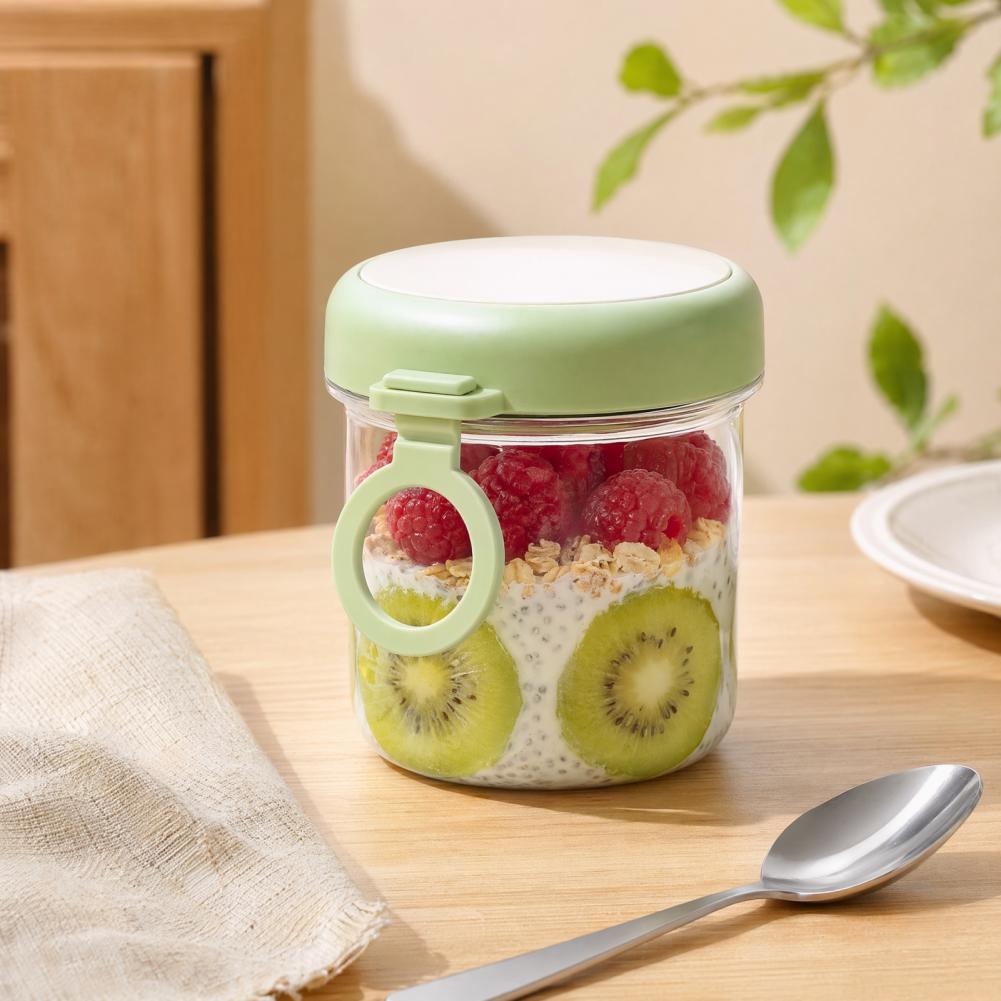 وعاء زجاجي لتخزين المكملات الغ - مراجعة Overnight Oat Jar وسعره