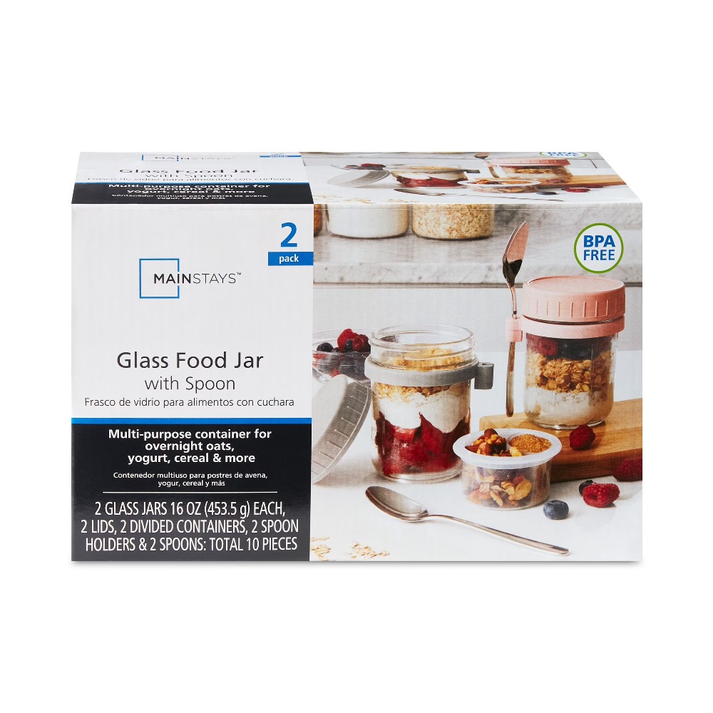 وعاء محمول لحفظ وجبات الشوفان  - مراجعة Overnight Oat Jar وسعره