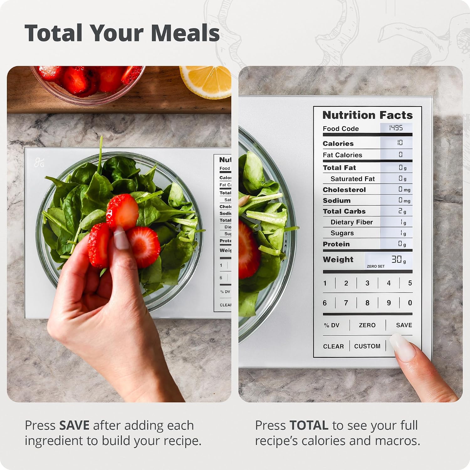 ميزان مطبخ من الفولاذ المقاوم  - مراجعة Meal Prep For Weight Loss وسعره