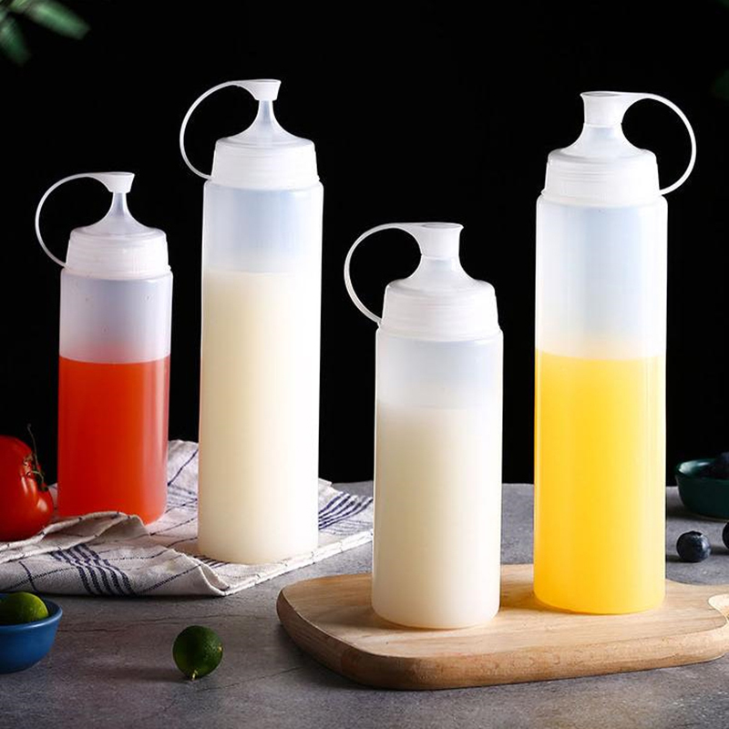 350/450/600 مللي ضغط زجاجات ال - مراجعة Sauce Squeeze Bottle وسعره