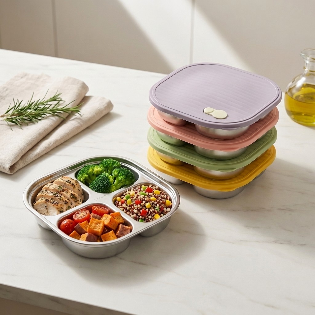 صندوق غداء آمن للميكروويف من ا - مراجعة Meal Prep Diet وسعره