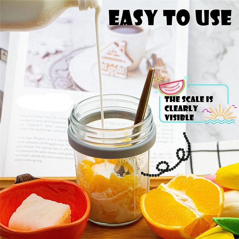 جرة شوفان قابلة لإعادة الاستخد - مراجعة Overnight Oat Jar وسعره
