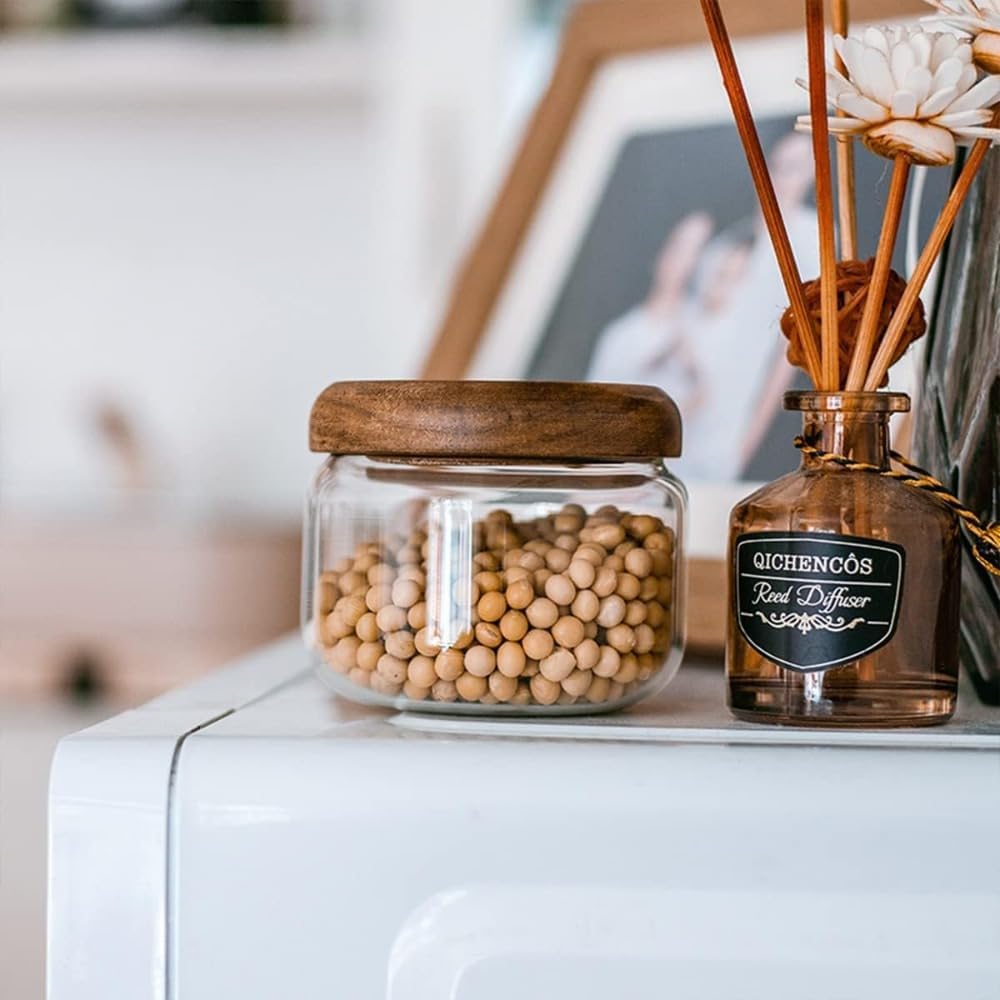 حاويات طعام زجاجية مع خشب - بر - مراجعة Overnight Oat Jar وسعره