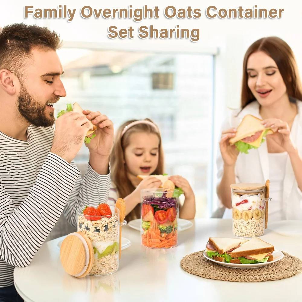 علب زجاجية محكمة الإغلاق سعة 1 - مراجعة Overnight Oat Jar وسعره