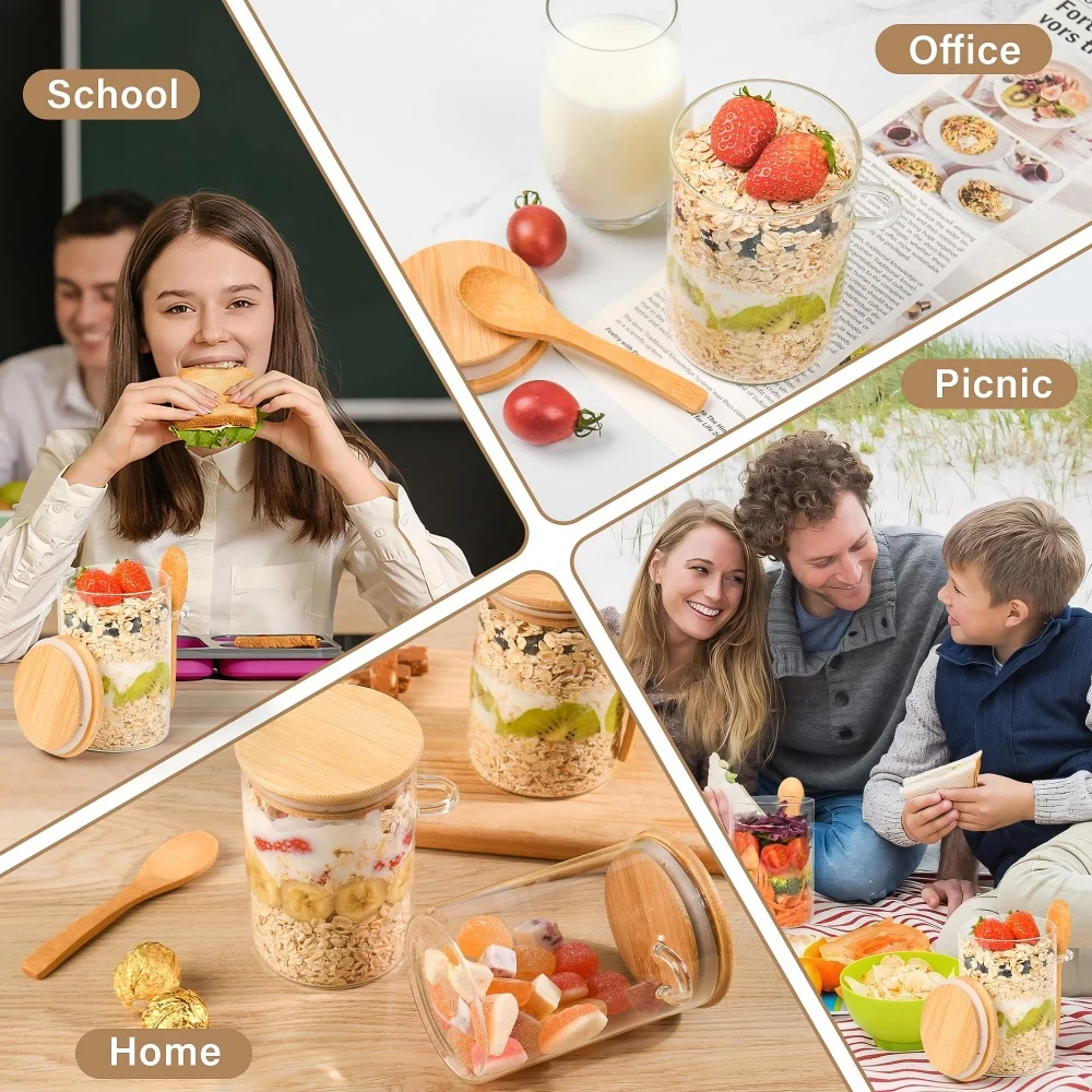 علب زجاجية محكمة الإغلاق سعة 1 - مراجعة Overnight Oat Jar وسعره