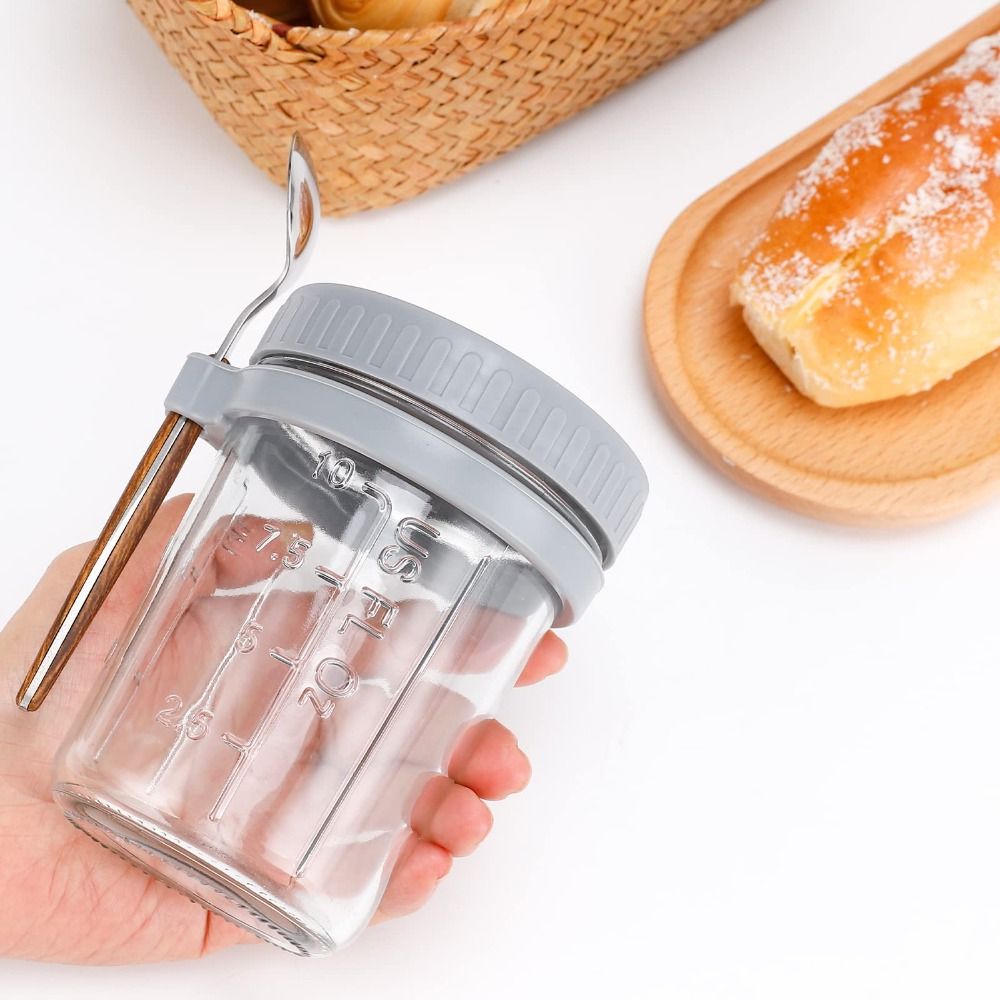 جرة زبادي 350 مللي برطمانات شو - مراجعة Overnight Oat Jar وسعره